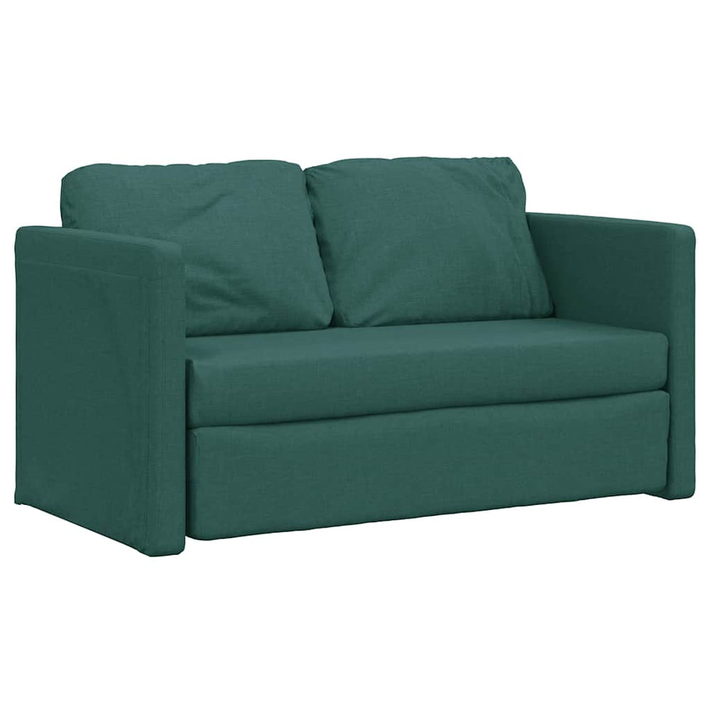 Dunkelgrünes Schlafsofa 112x174 cm