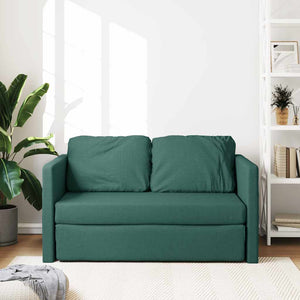 Dunkelgrünes Schlafsofa 112x174 cm