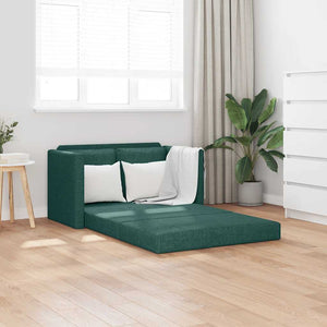Dunkelgrünes Schlafsofa 112x174 cm