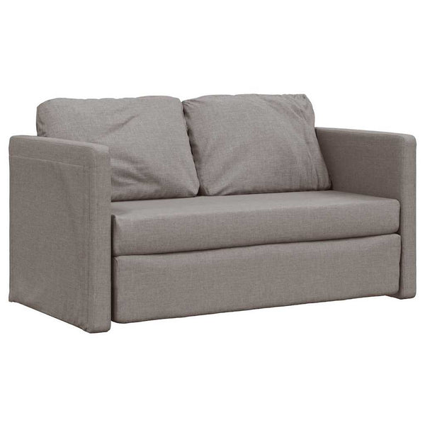 Bodensofa mit Schlaffunktion Taupe