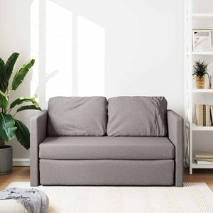 Bodensofa mit Schlaffunktion Taupe
