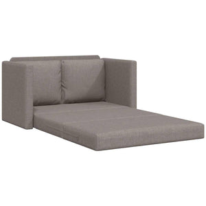 Bodensofa mit Schlaffunktion Taupe