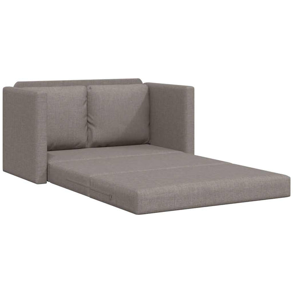Bodensofa mit Schlaffunktion Taupe