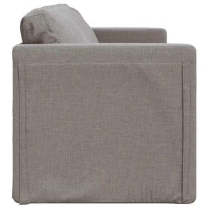 Bodensofa mit Schlaffunktion Taupe
