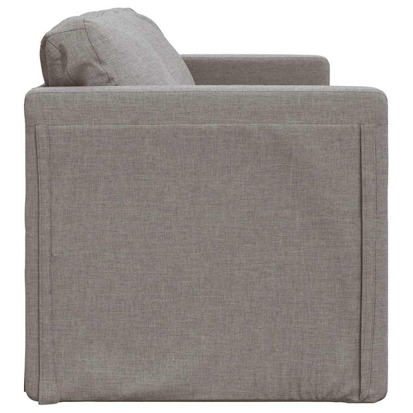 Bodensofa mit Schlaffunktion Taupe