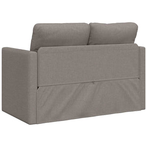 Bodensofa mit Schlaffunktion Taupe