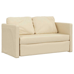 Bodensofa mit Schlaffunktion Creme