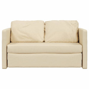 Bodensofa mit Schlaffunktion Creme