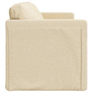 Bodensofa mit Schlaffunktion Creme