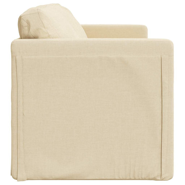 Bodensofa mit Schlaffunktion Creme
