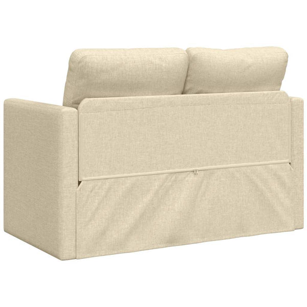 Bodensofa mit Schlaffunktion Creme