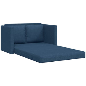 Blaues Bodensofa mit Schlaffunktion