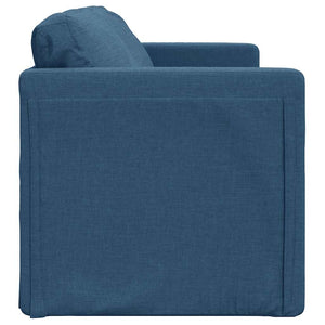 Blaues Bodensofa mit Schlaffunktion
