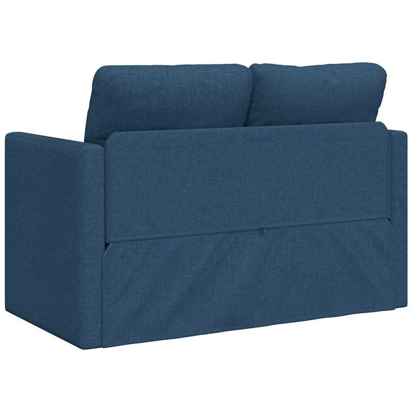 Blaues Bodensofa mit Schlaffunktion