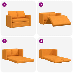 Dunkelgelbes Schlafsofa Bodensofa
