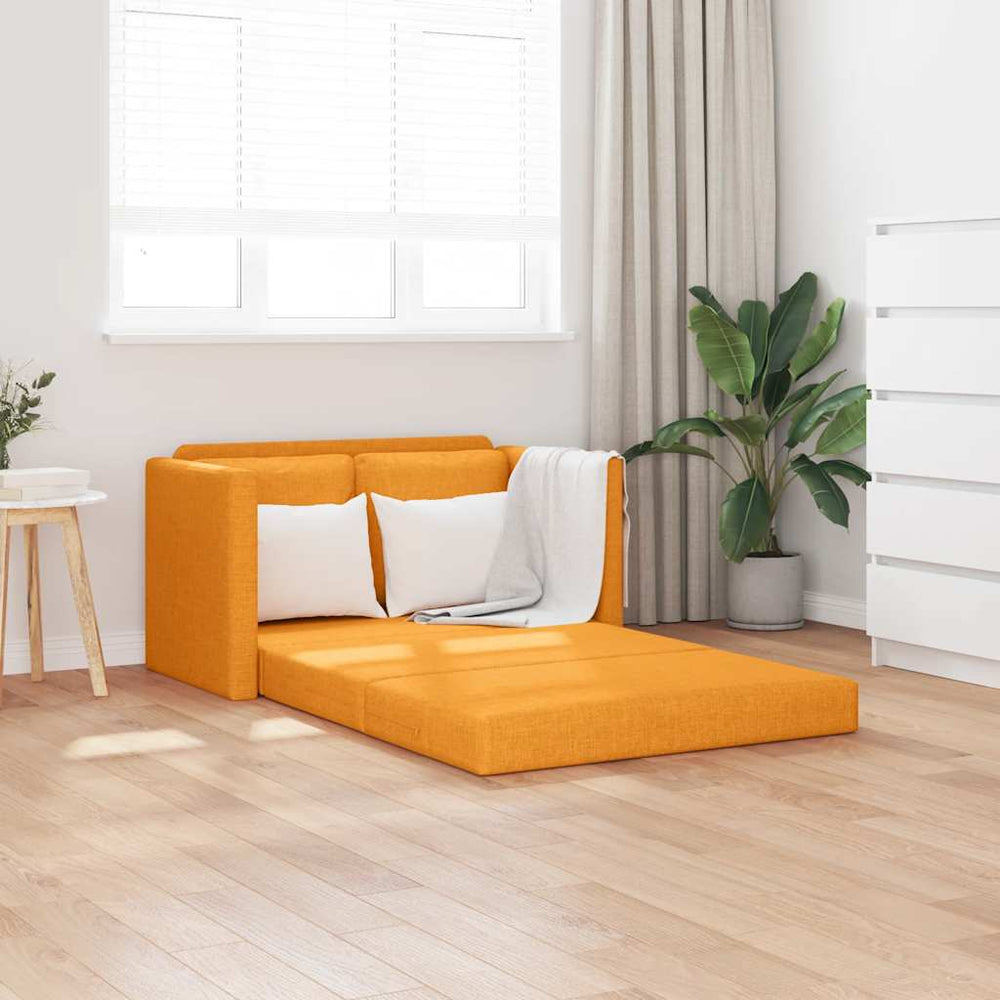 Dunkelgelbes Schlafsofa Bodensofa