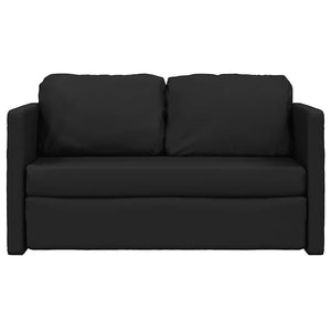 Schwarzes Bodensofa mit Schlaffunktion