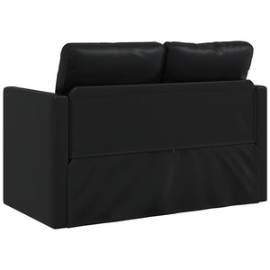 Schwarzes Bodensofa mit Schlaffunktion