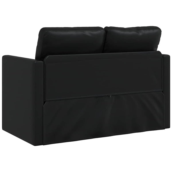 Schwarzes Bodensofa mit Schlaffunktion