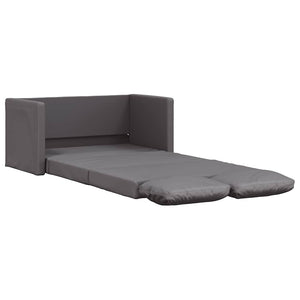 Graues Bodensofa mit Schlaffunktion