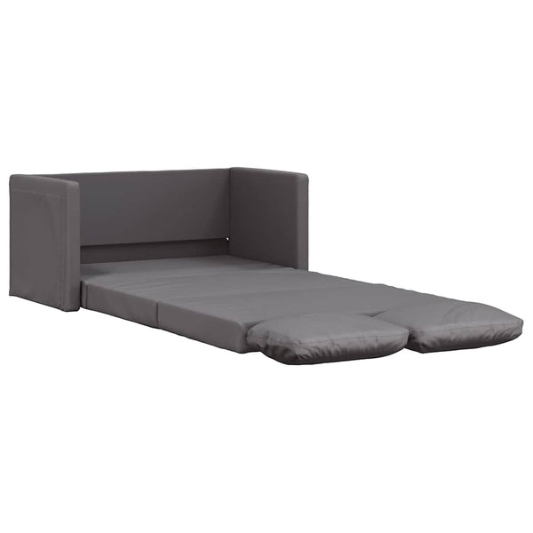 Graues Bodensofa mit Schlaffunktion
