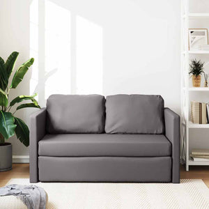 Graues Bodensofa mit Schlaffunktion