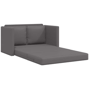 Graues Bodensofa mit Schlaffunktion