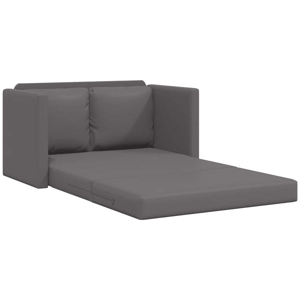 Graues Bodensofa mit Schlaffunktion