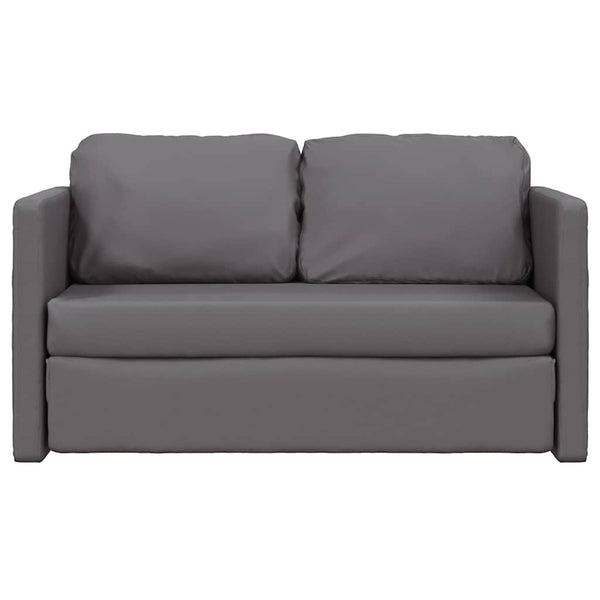 Graues Bodensofa mit Schlaffunktion