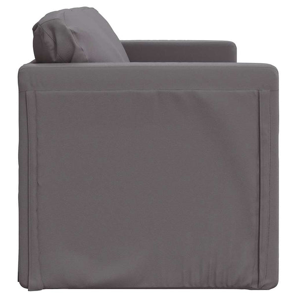 Graues Bodensofa mit Schlaffunktion