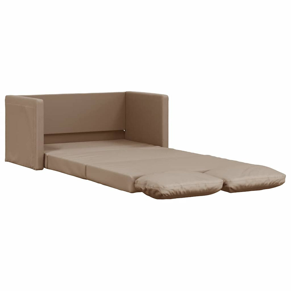 Bodensofa mit Schlaffunktion Cappuccino