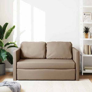 Bodensofa mit Schlaffunktion Cappuccino