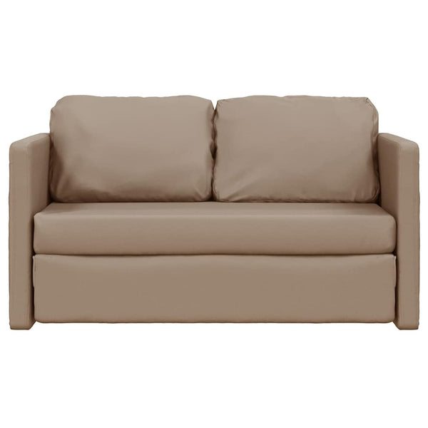 Bodensofa mit Schlaffunktion Cappuccino