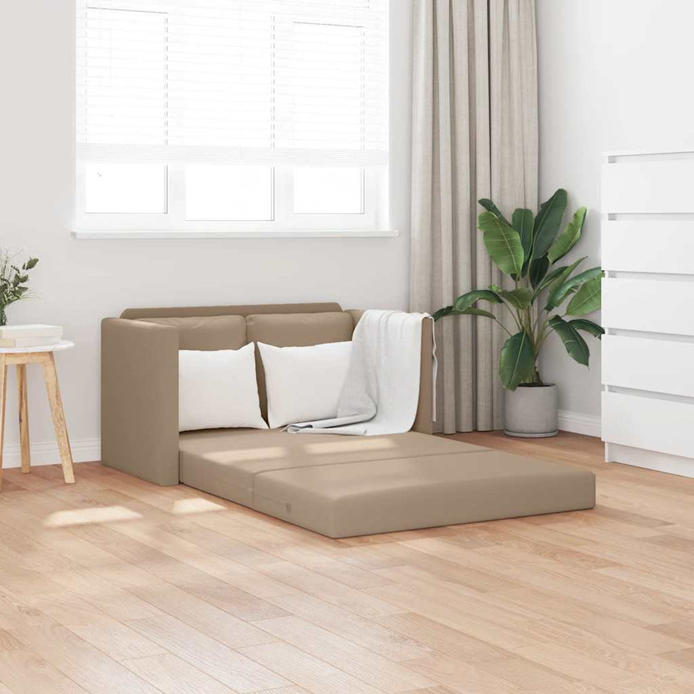 Bodensofa mit Schlaffunktion Cappuccino