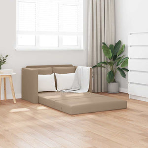 Bodensofa mit Schlaffunktion Cappuccino