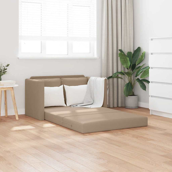 Bodensofa mit Schlaffunktion Cappuccino