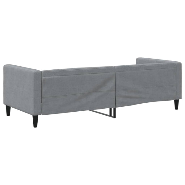Tagesbett Hellgrau 80x200 cm Stoff