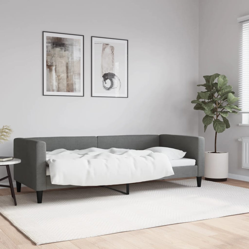 Tagesbett Dunkelgrau 80x200 cm