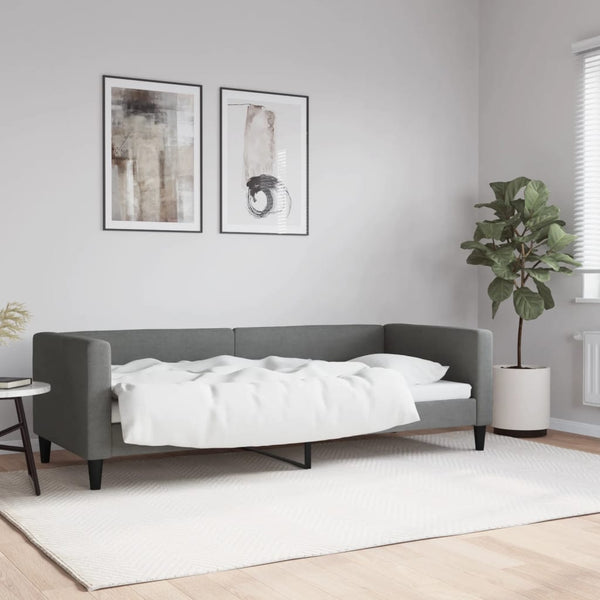 Tagesbett Dunkelgrau 80x200 cm