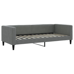 Tagesbett Dunkelgrau 90x200 cm Stoff