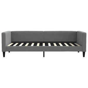 Tagesbett Dunkelgrau 90x200 cm Stoff