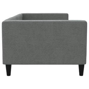 Tagesbett Dunkelgrau 90x200 cm Stoff