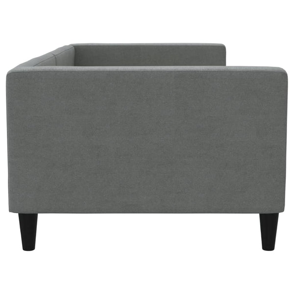 Tagesbett Dunkelgrau 90x200 cm Stoff