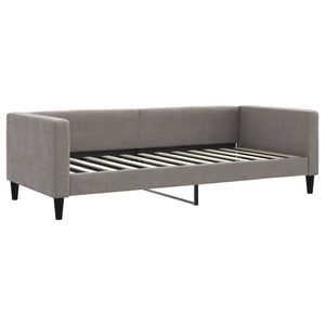 Tagesbett Taupe Stoff 90x200 cm