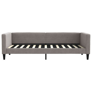 Tagesbett Taupe Stoff 90x200 cm