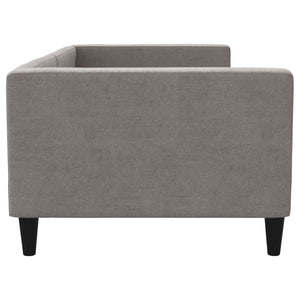 Tagesbett Taupe Stoff 90x200 cm