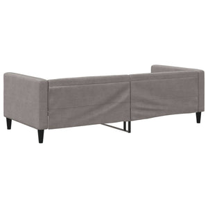 Tagesbett Taupe Stoff 90x200 cm