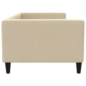 Tagesbett Creme 90x200 cm Stoff