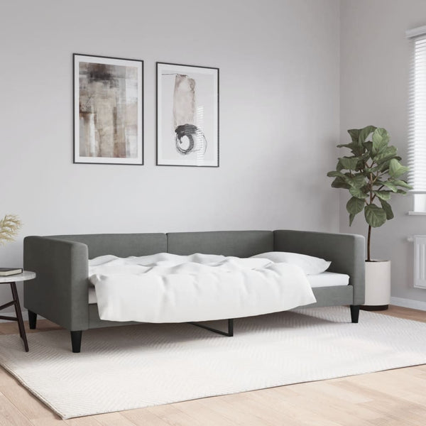 Tagesbett Dunkelgrau 100x200 cm