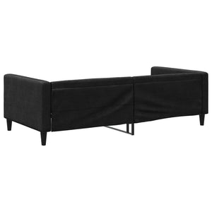 Schwarzes Tagesbett 100x200 cm
